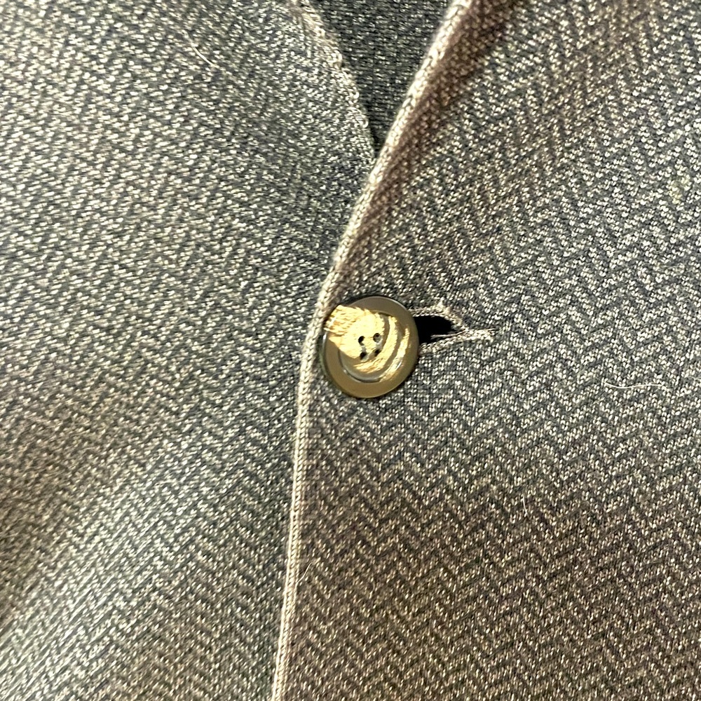 Dalmine Vintage Brown Merino Wool Tweed Italian Blazer Jacket Sz XL - Picture 5 of 7